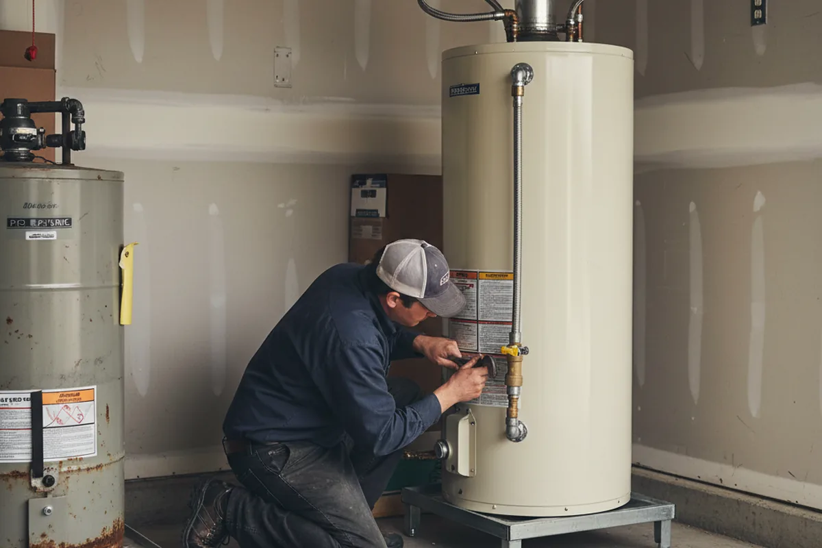 Water heater and shutoff valve replacement in Leominster